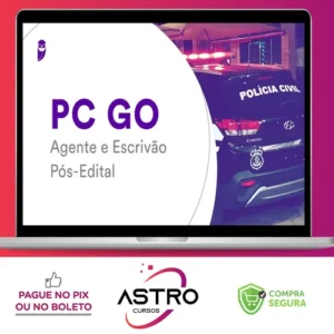PC-GO (Agente e Escrivão) Pacote Completo - 2022 (Pós-Edital) - Estratégia Concursos