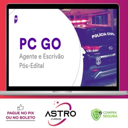 PC-GO (Agente e Escrivão) Pacote Completo - 2022 (Pós-Edital) - Estratégia Concursos