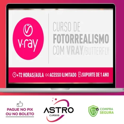 Curso Fotorrealismo com Vray Butterfly - Thi Lima