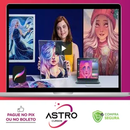 Retrato de Personagens Femininas com Procreate - Natália Dias