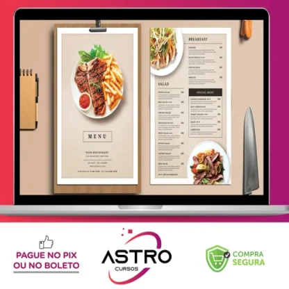 Menu de Comida 4K: Exibição do Restaurante - Envato Elements