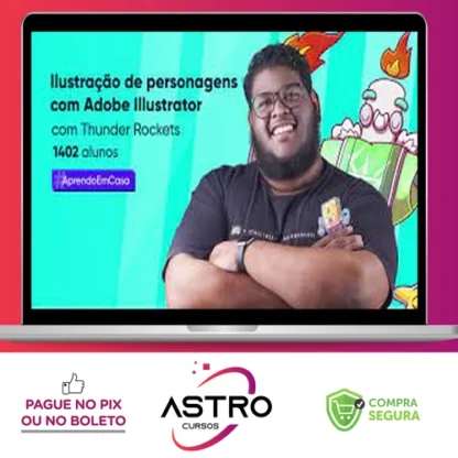 Crehana: Ilustração de Personagens com Illustrator - Thunder Rockets