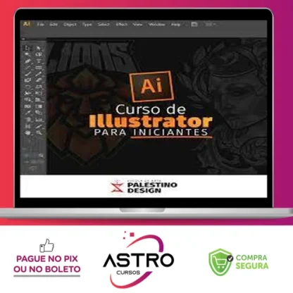 Curso de Adobe Illustrator (Básico ao Avançado) - Palestino Designer