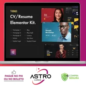 CVPortfolio Elementor Template Kit - Thomas