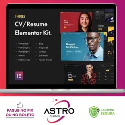 CVPortfolio Elementor Template Kit - Thomas
