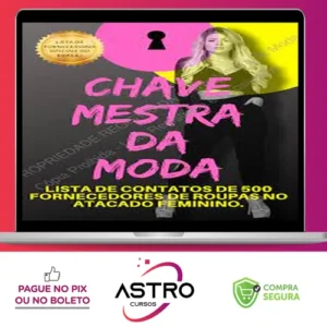Lista de Fornecedores: Chave Mestra da Moda - Autor Desconhecido