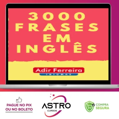 3000 (Frases + Áudio) em Inglês - Adir Ferreira