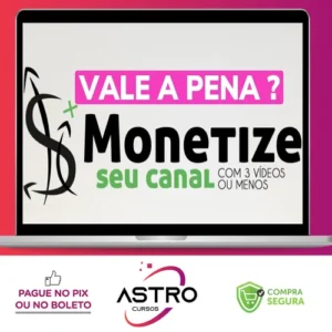 Escola para Youtubers: Monetize seu Canal com 3 Vídeos ou Menos - Caique Pereira