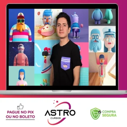 DOMESTIKA: Design de Personagens no Cinema 4D: do Esboço à Impressão 3D - Aarón Martínez [ESPANHOL]