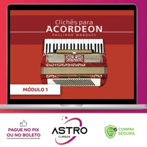 Curso de Acordeon Intermediário: Vol. 2 - Paulinho Marques