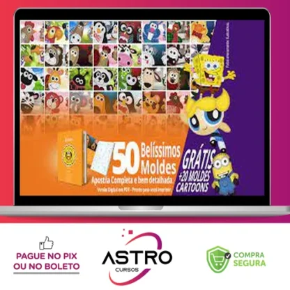 50 Moldes de Bichinhos Decorativos + Brinde - Autor Desconhecido
